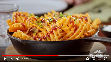 Cavendish Farms® Crispy Lattice Fries Skillet Video